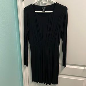 Nicole Miller long sleeve black dress